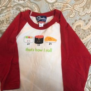 Raglan sushi shirt
